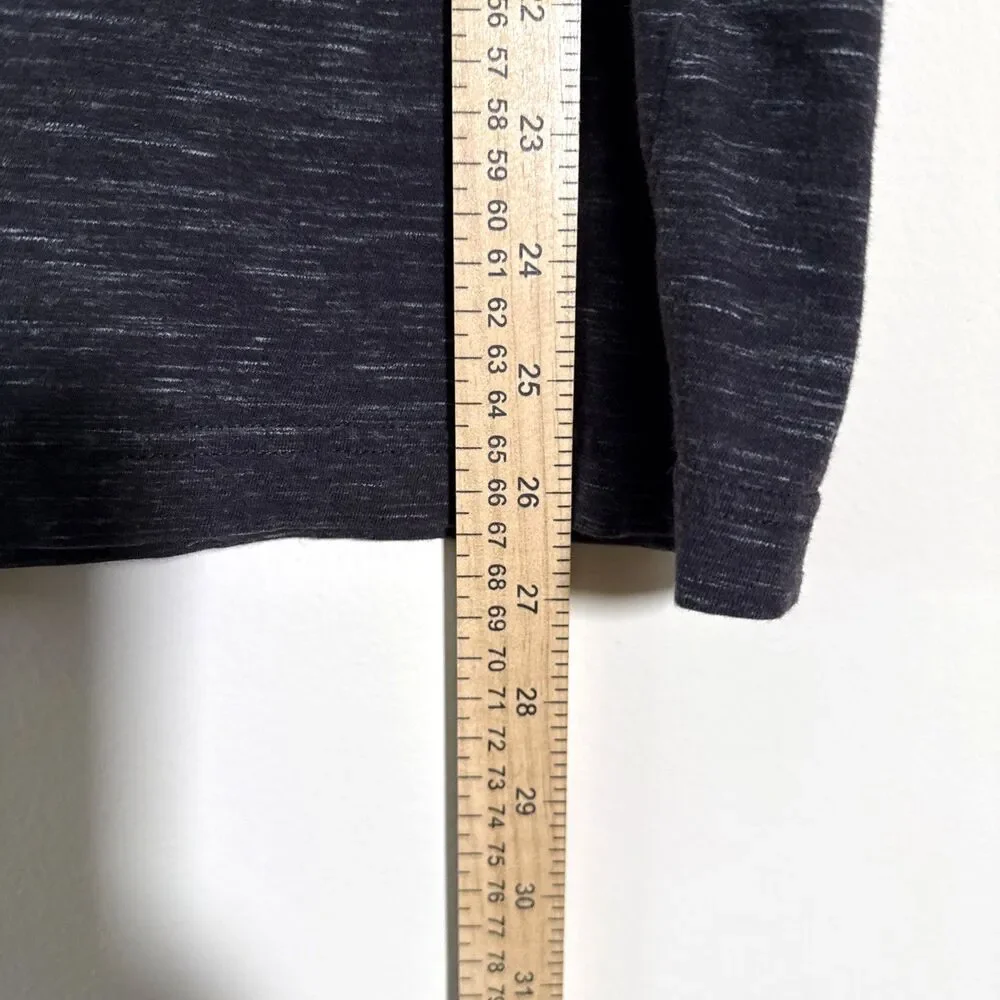 Banana Republic Soft Wash Men's Gray Black Crew Neck T-Shirt Size Medium Casual